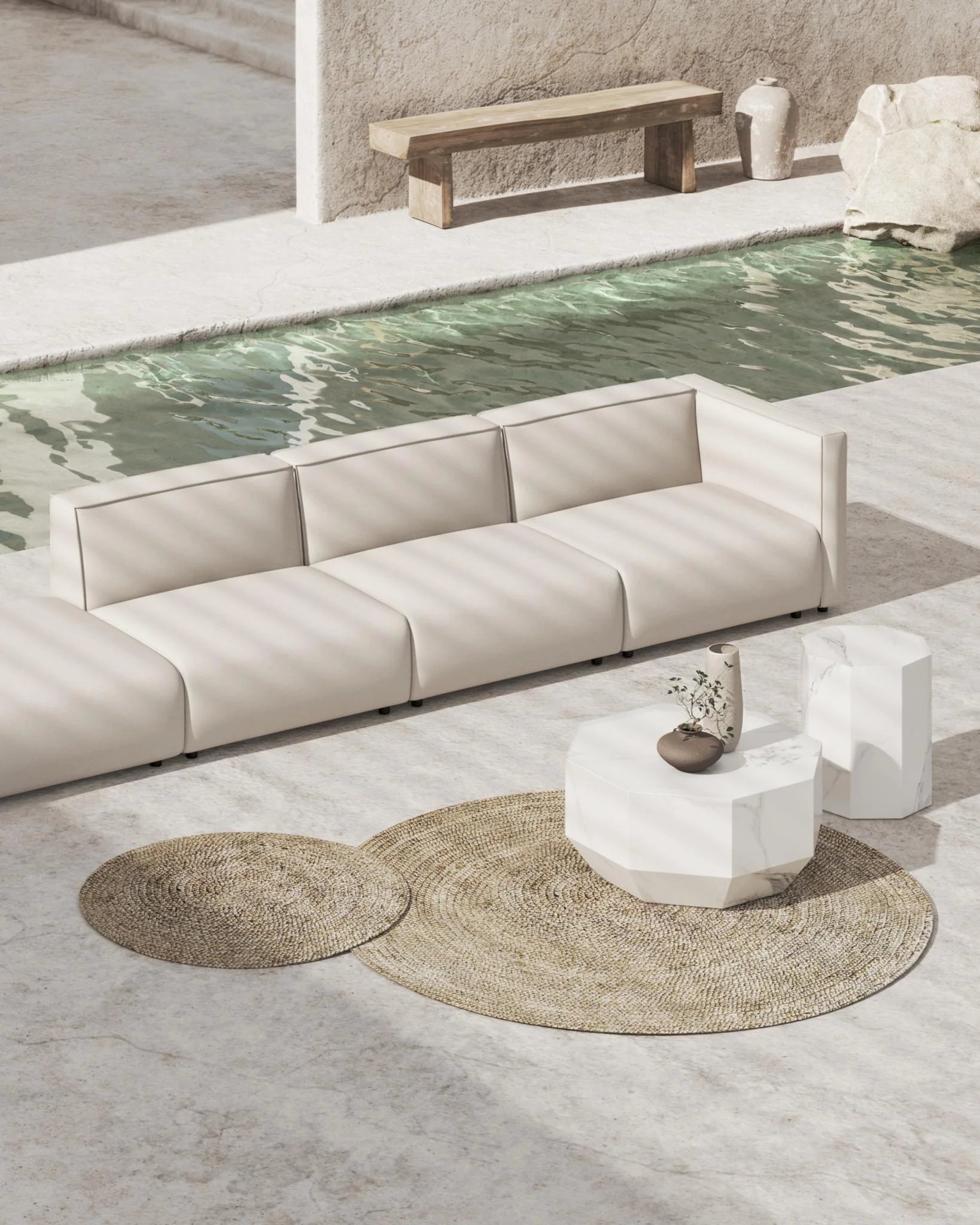 Arya Outdoor Modular Sofa with Open End - Image 2