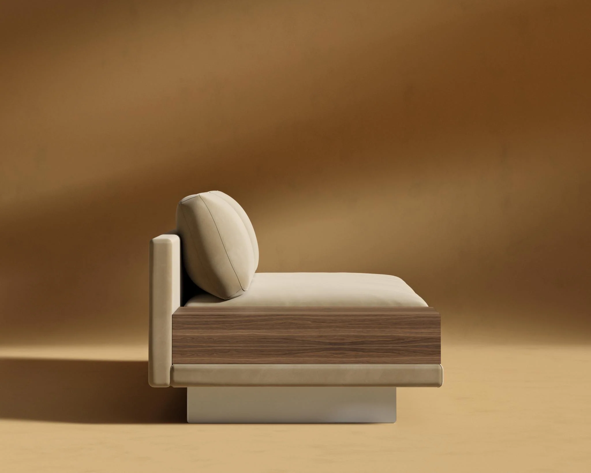 Dresden Armless Sofa with Side Table - Image 105