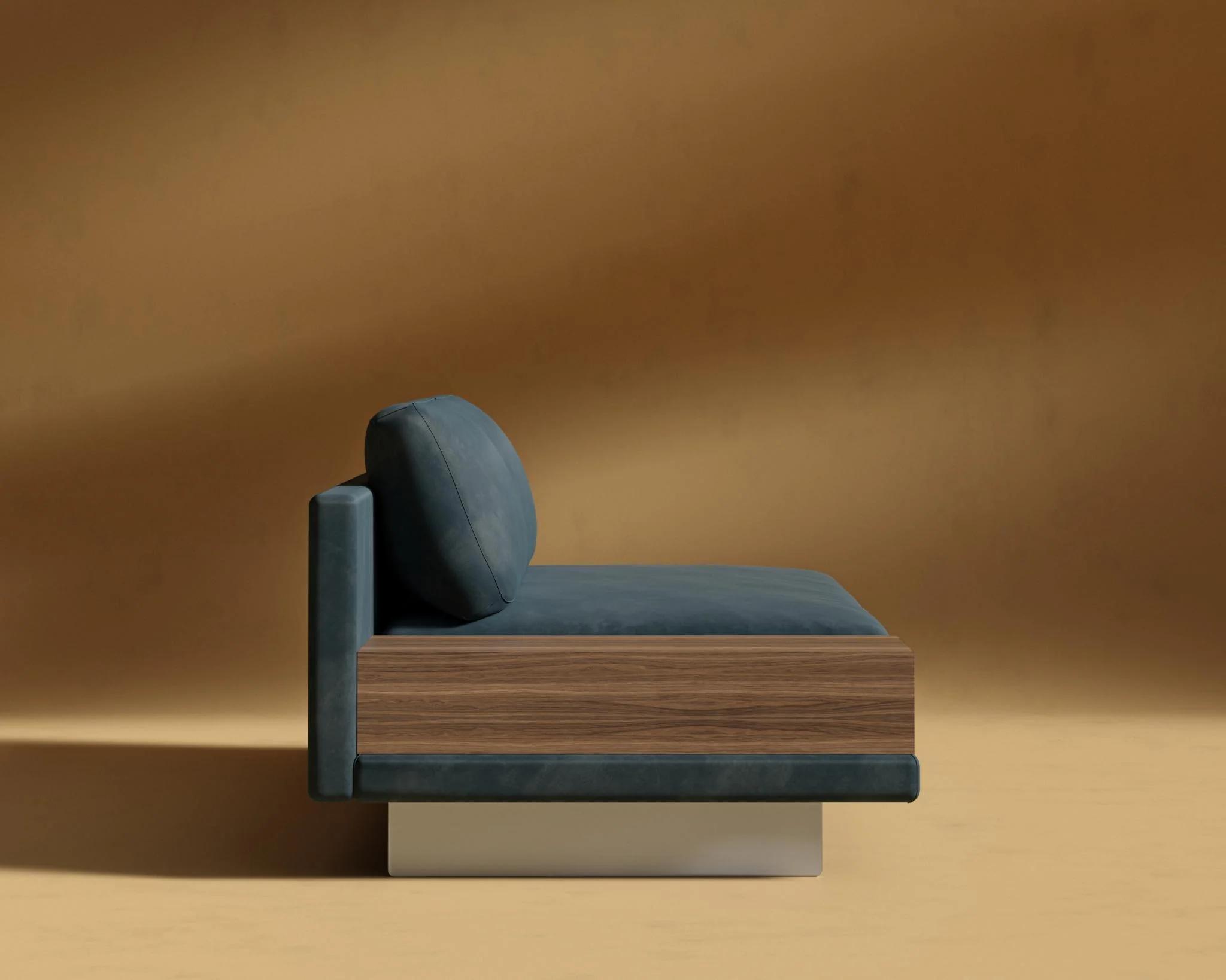 Dresden Armless Sofa with Side Table - Image 113