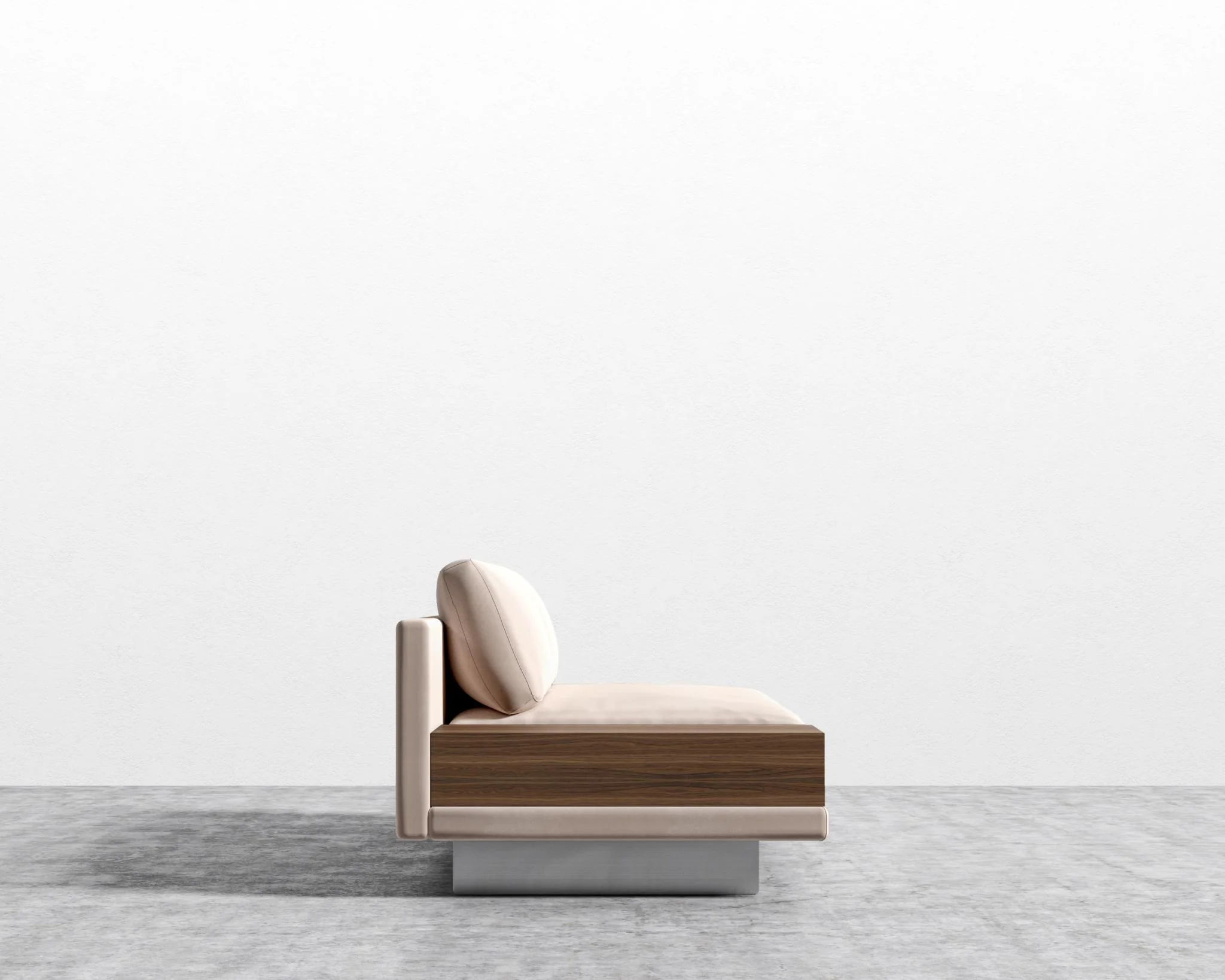 Dresden Armless Sofa with Side Table - Image 17
