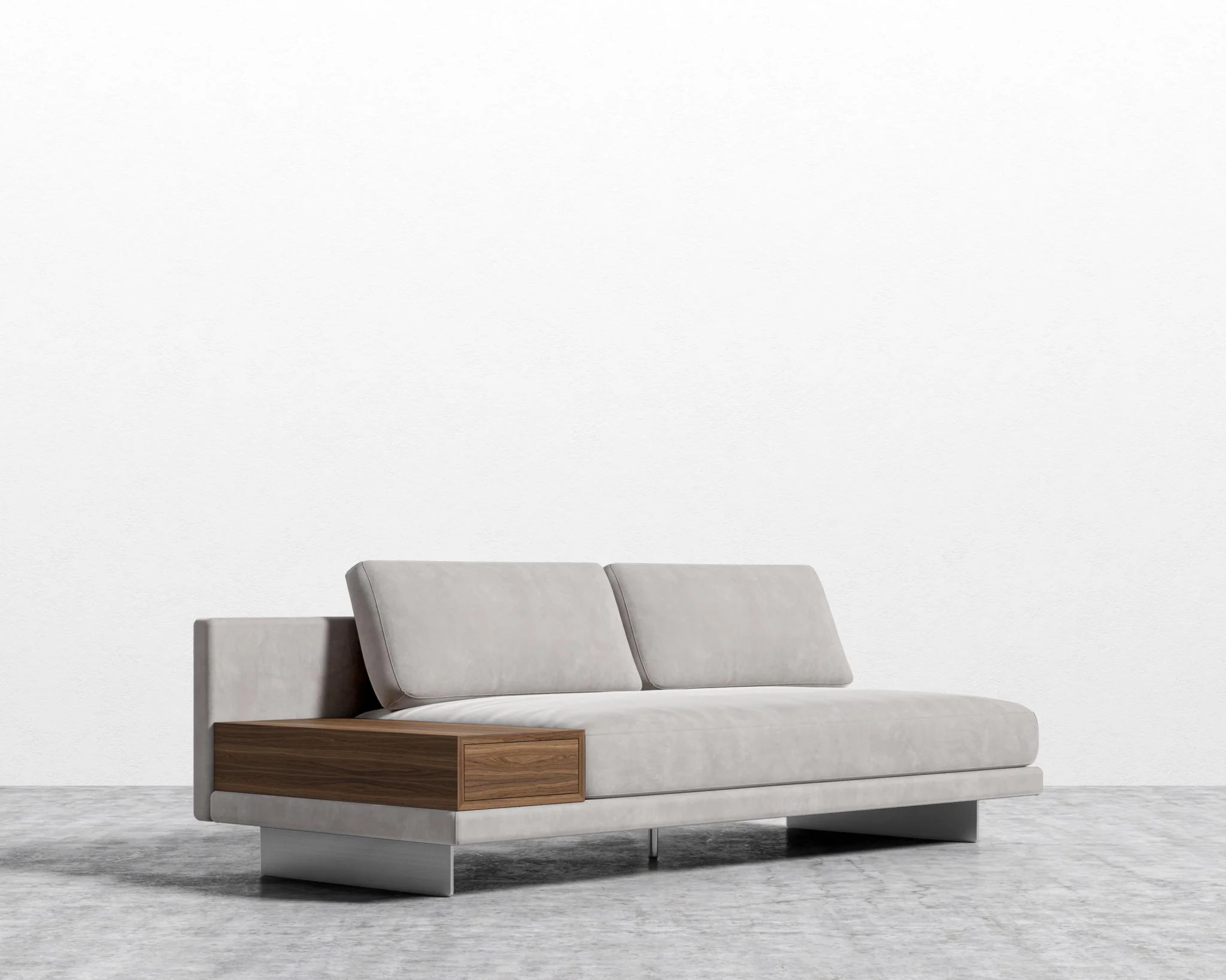 Dresden Armless Sofa with Side Table - Image 24