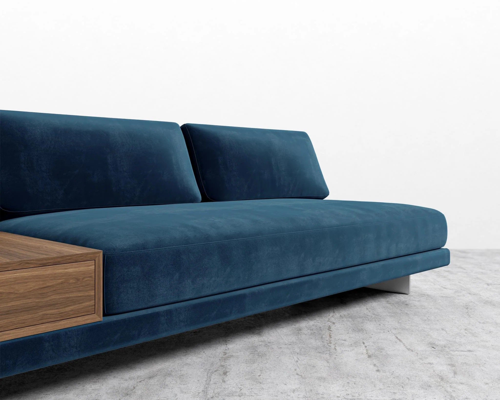 Dresden Armless Sofa with Side Table - Image 34