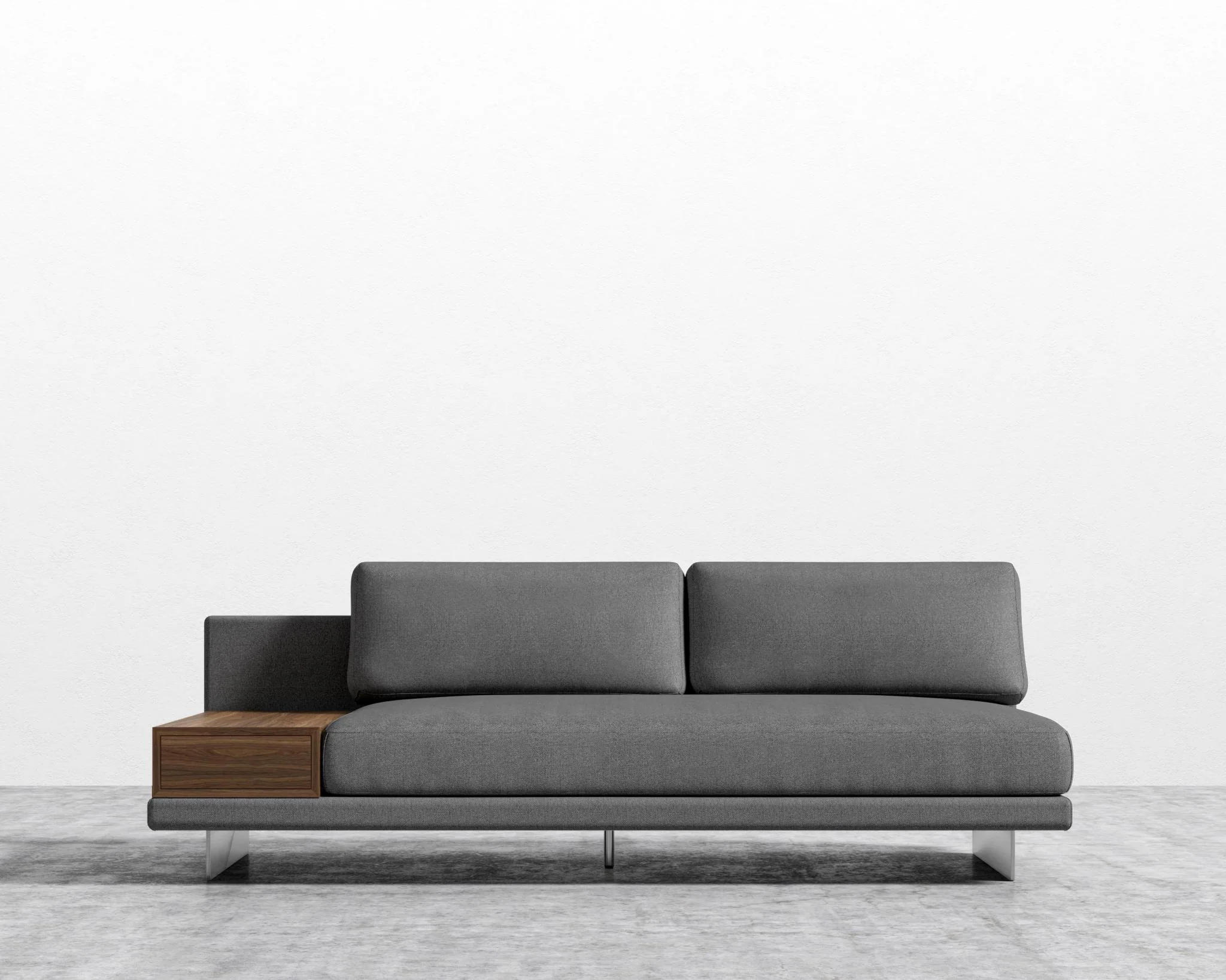 Dresden Armless Sofa with Side Table - Image 35