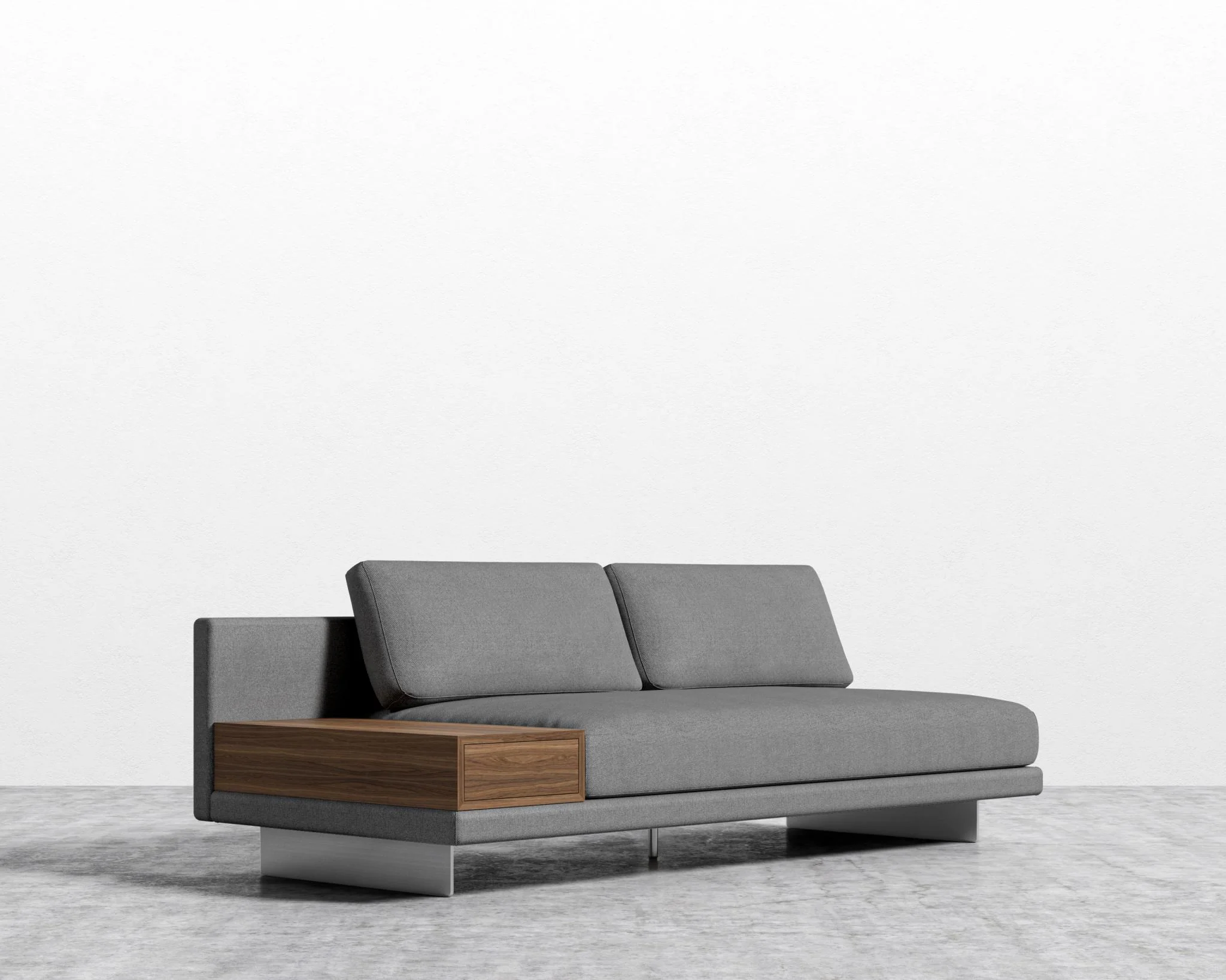 Dresden Armless Sofa with Side Table - Image 36