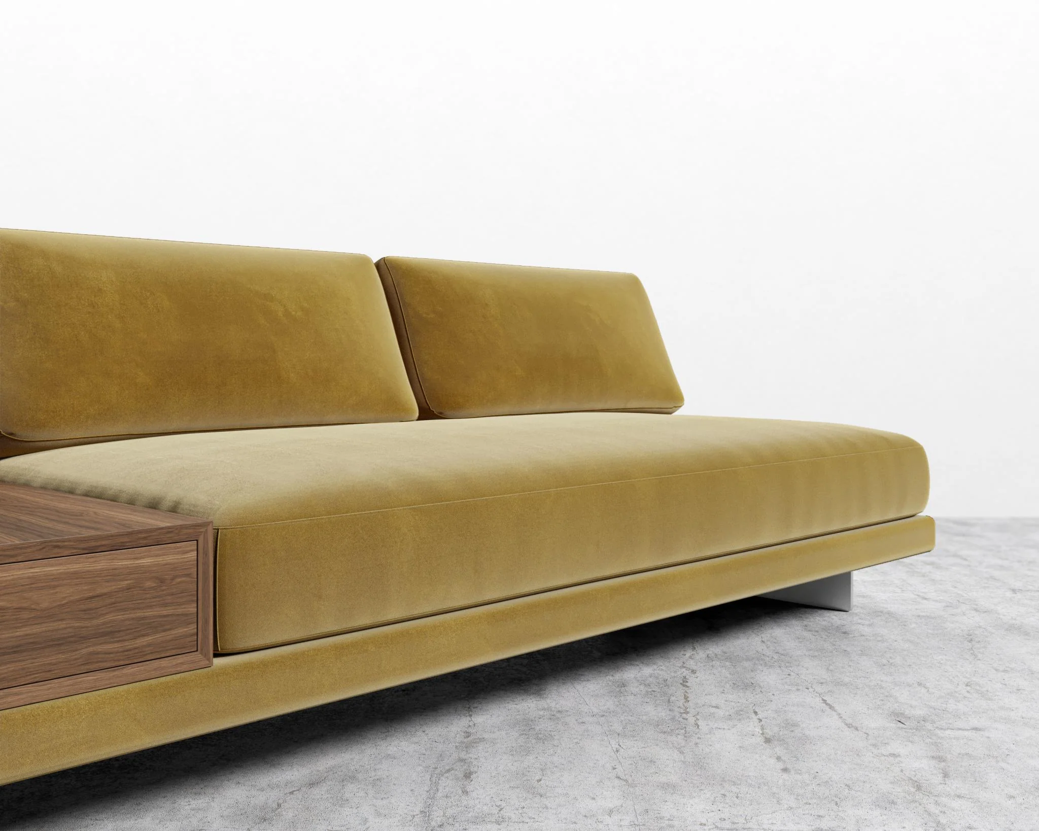 Dresden Armless Sofa with Side Table - Image 46