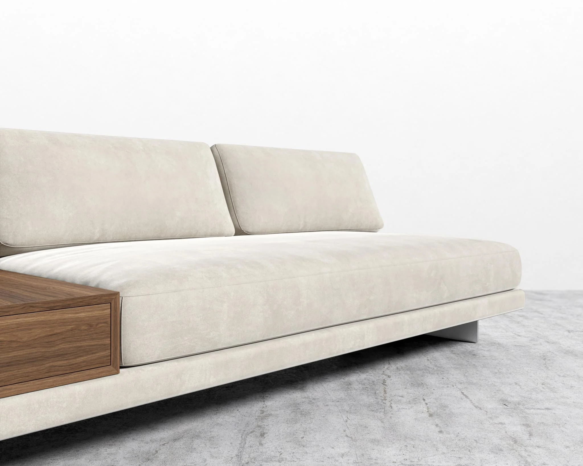 Dresden Armless Sofa with Side Table - Image 50