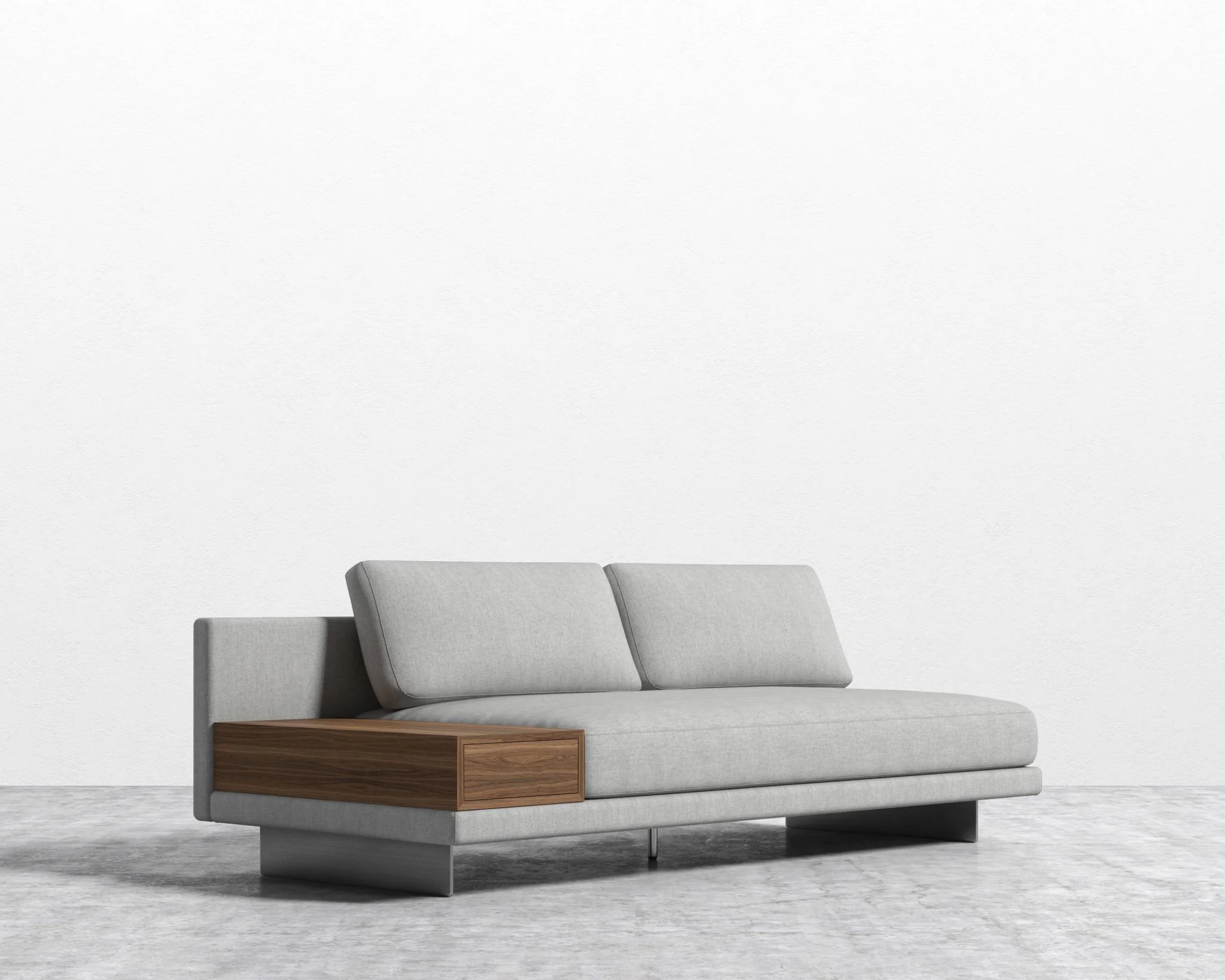 Dresden Armless Sofa with Side Table - Image 52