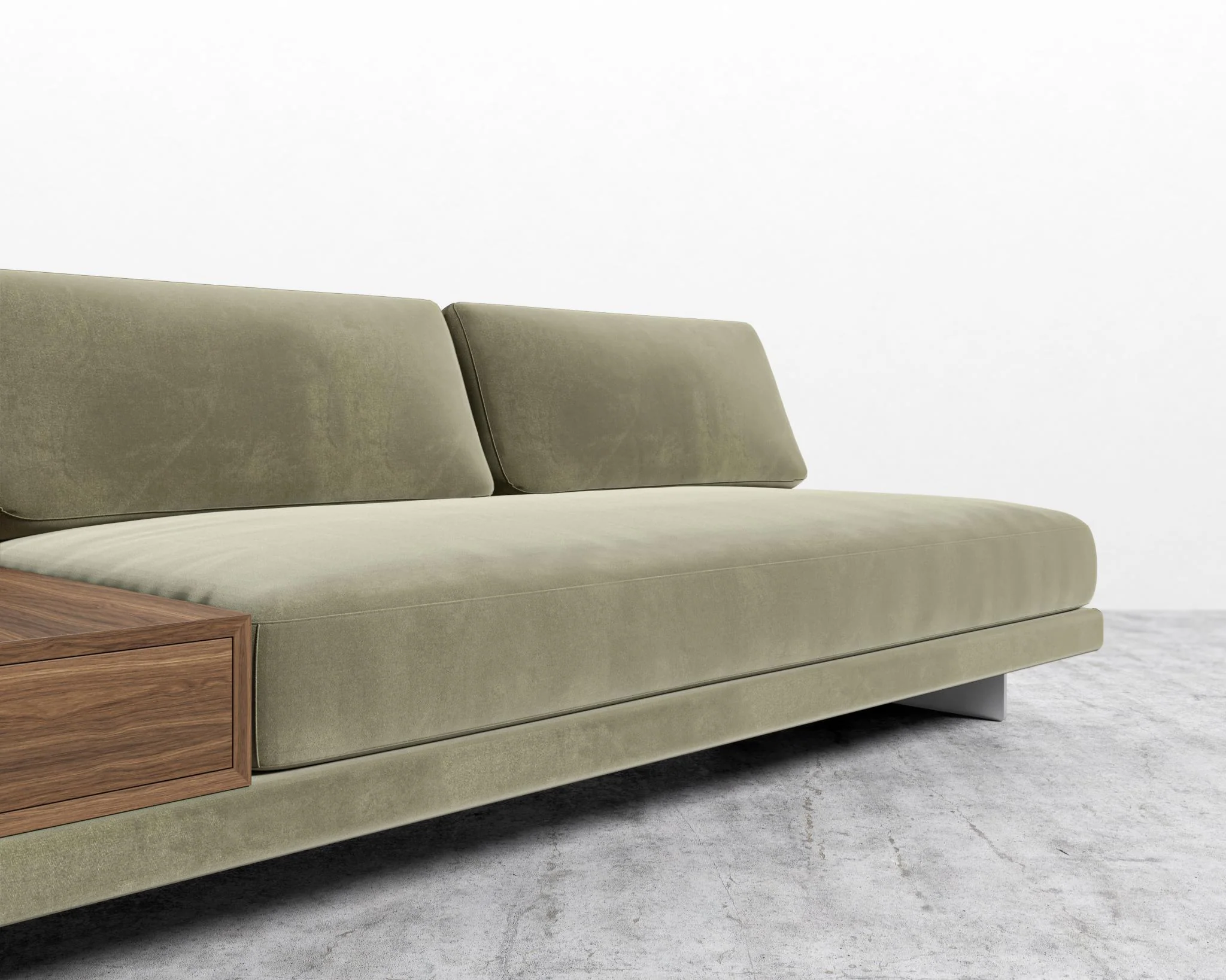 Dresden Armless Sofa with Side Table - Image 66