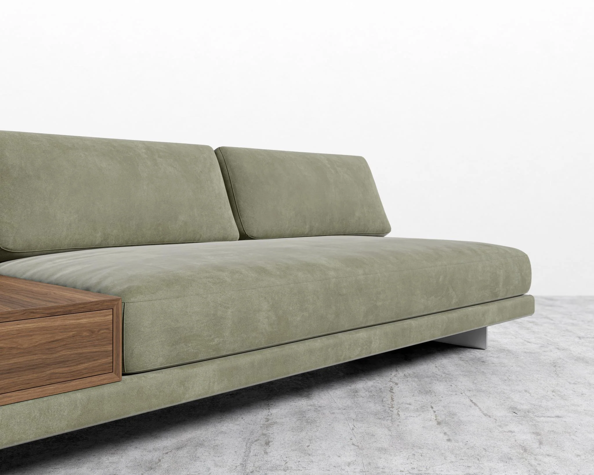 Dresden Armless Sofa with Side Table - Image 74