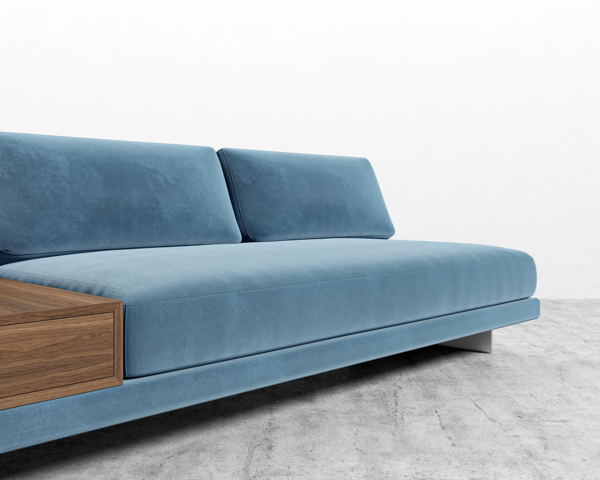 Dresden Armless Sofa with Side Table - Image 78