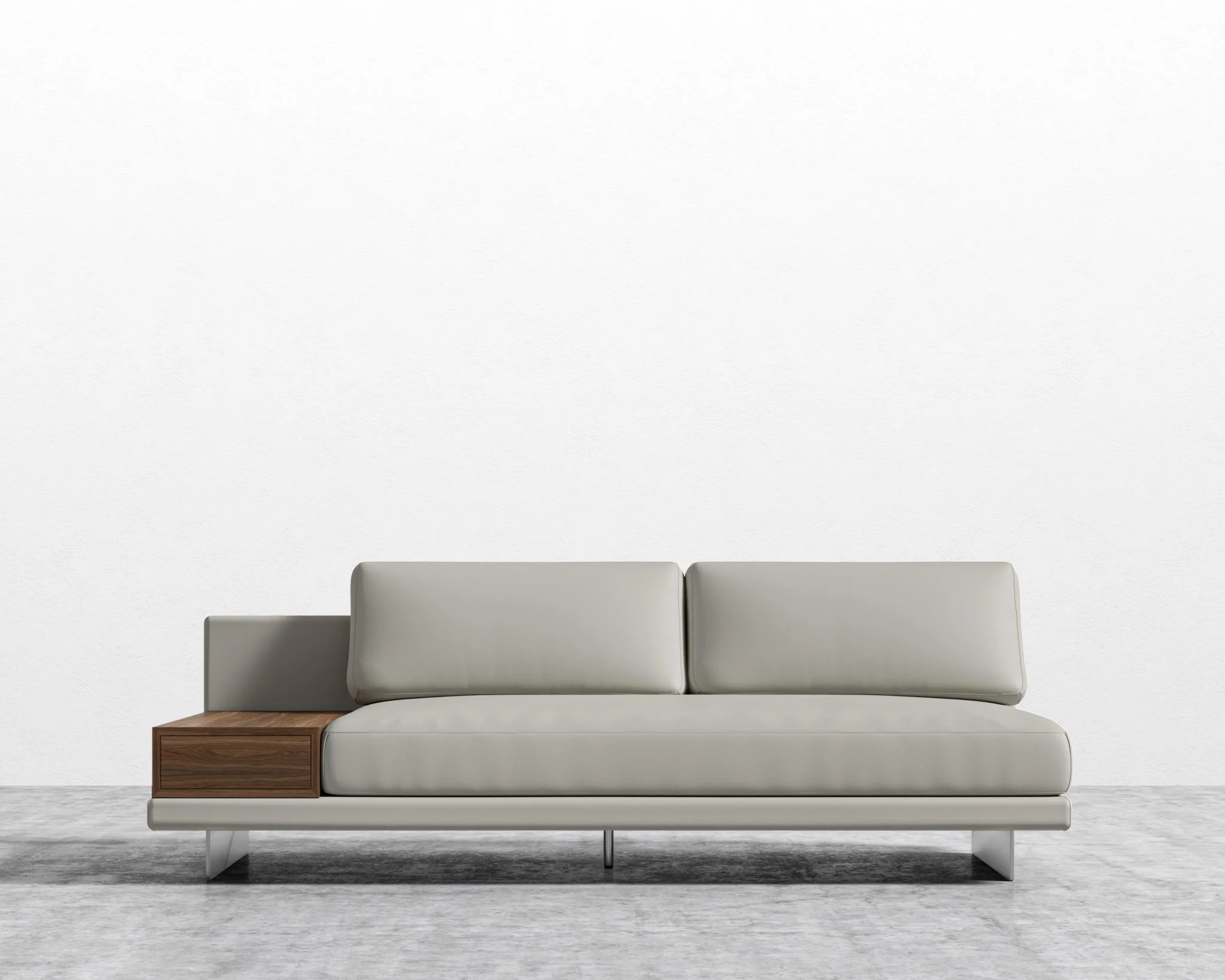 Dresden Armless Sofa with Side Table - Image 95