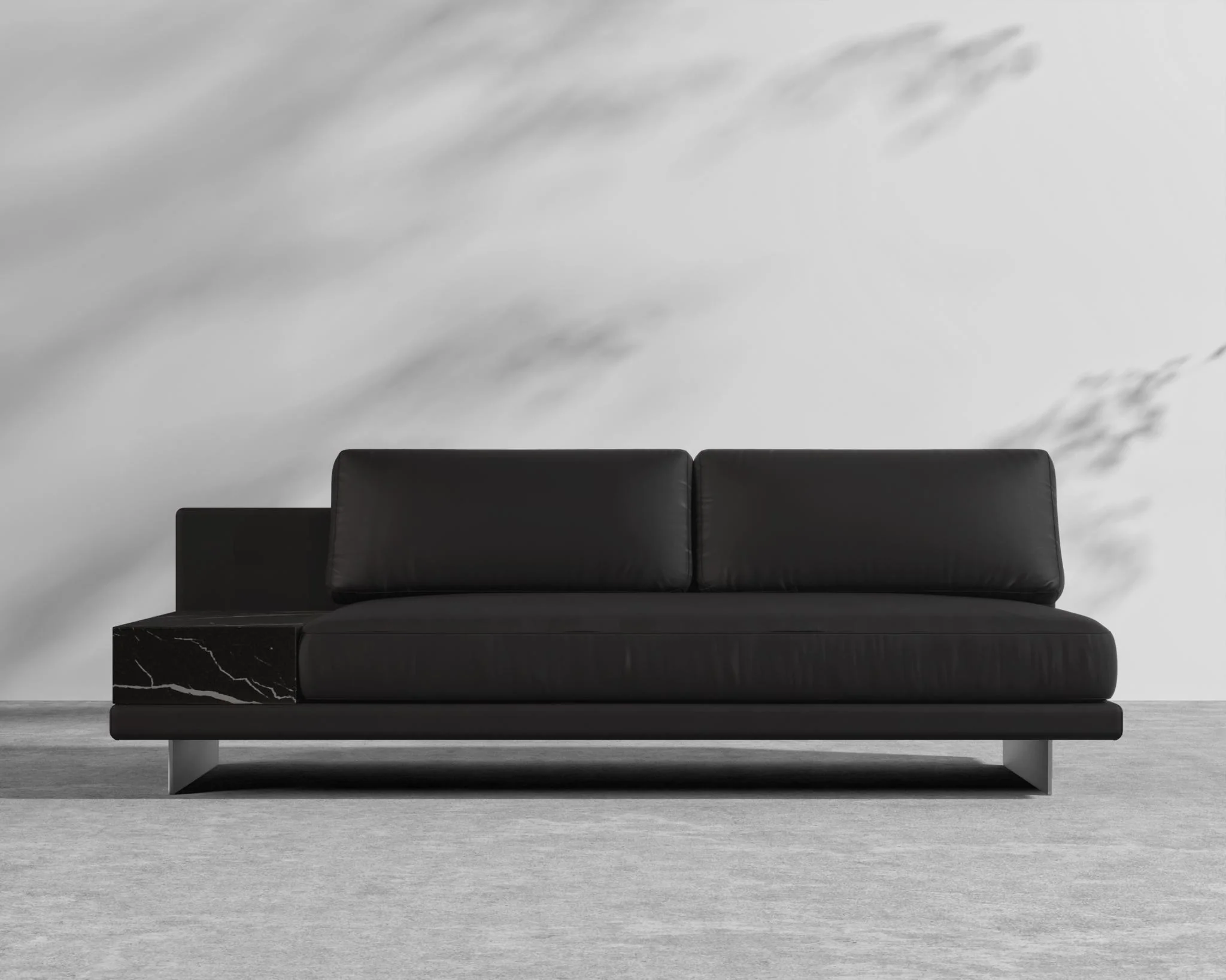 Dresden Outdoor Armless Sofa with Side Table - Image 21