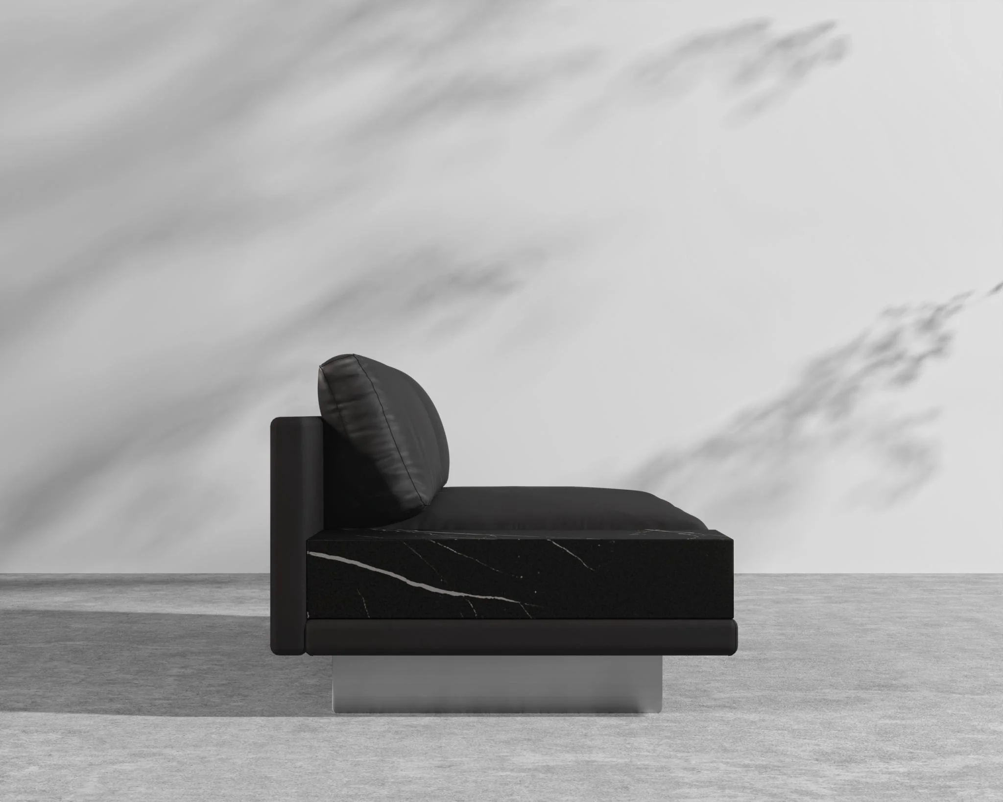 Dresden Outdoor Armless Sofa with Side Table - Image 23