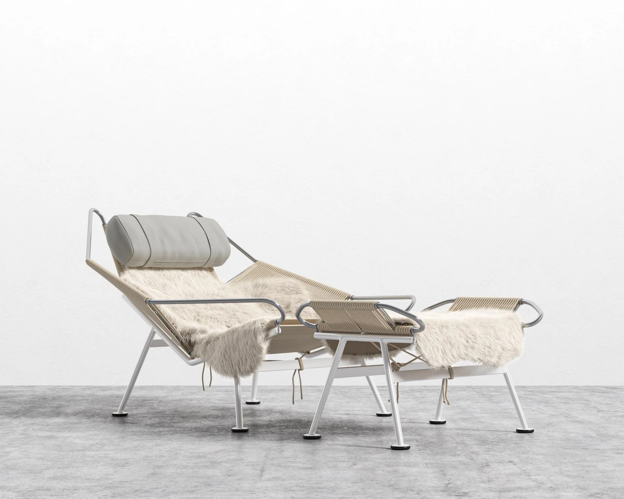 Flag Halyard Chair and Ottoman - Image 11