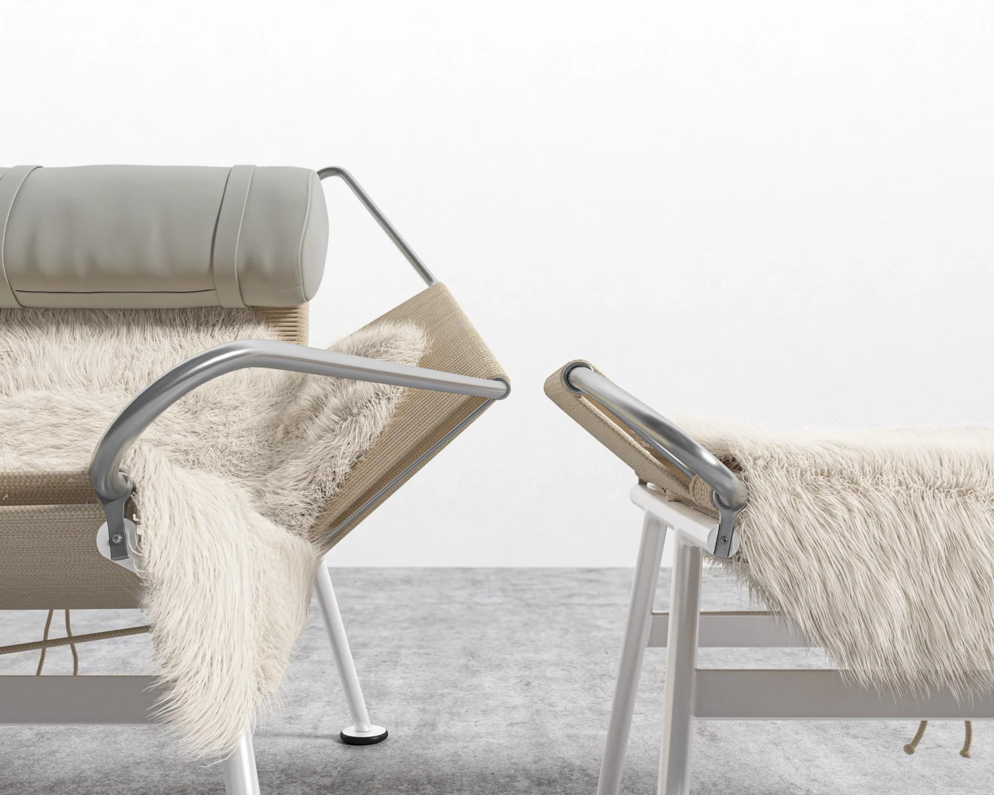 Flag Halyard Chair and Ottoman - Image 13