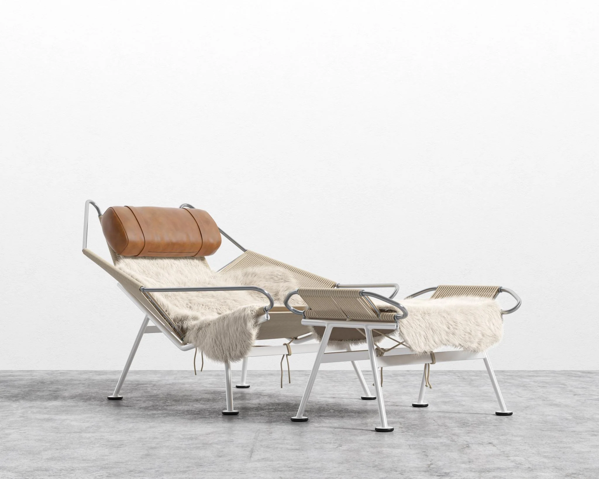 Flag Halyard Chair and Ottoman - Image 15
