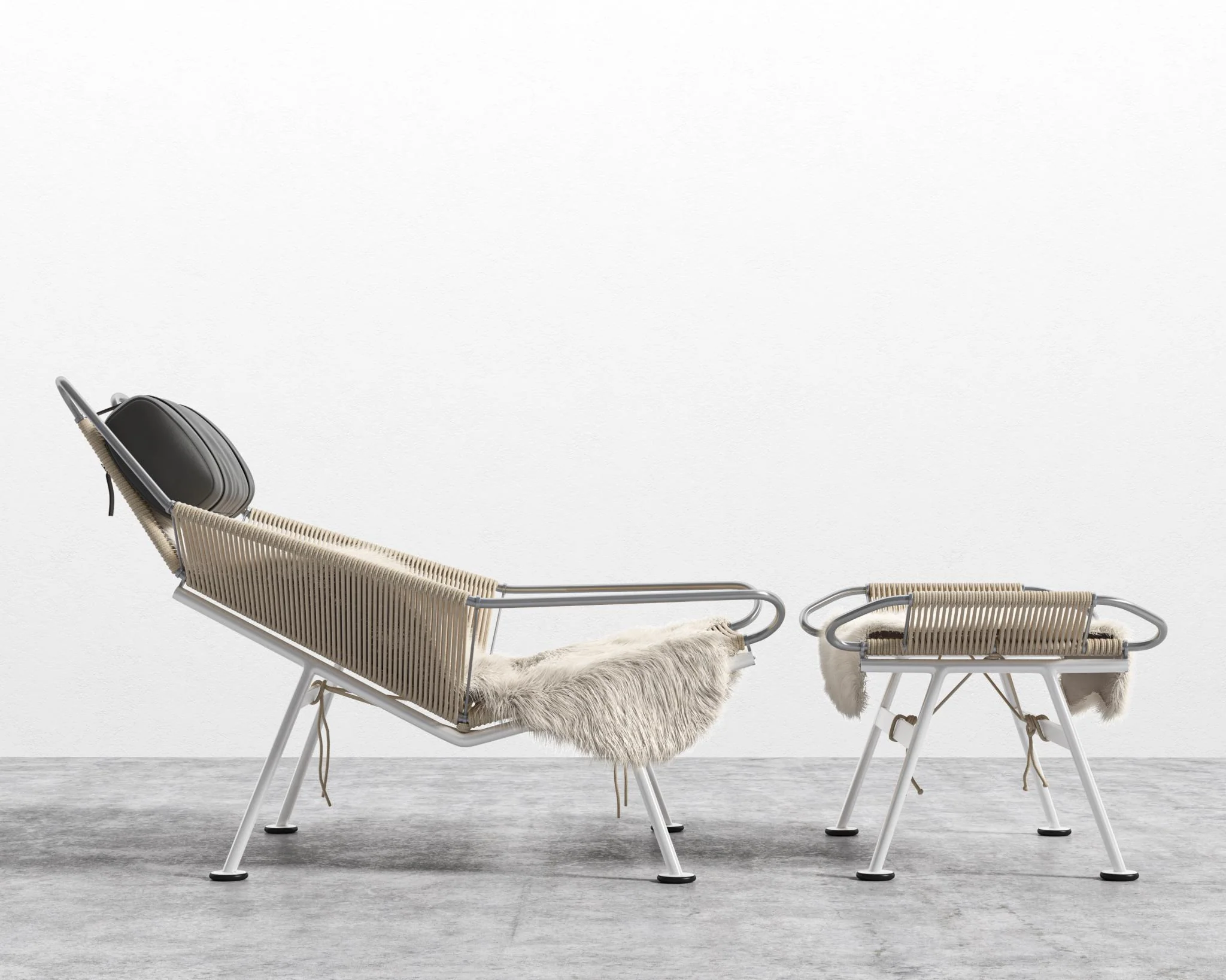 Flag Halyard Chair and Ottoman - Image 20