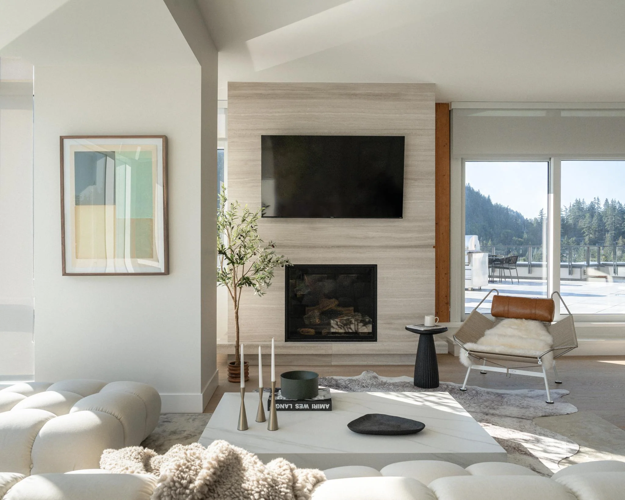 Flag Halyard Chair and Ottoman - Image 4