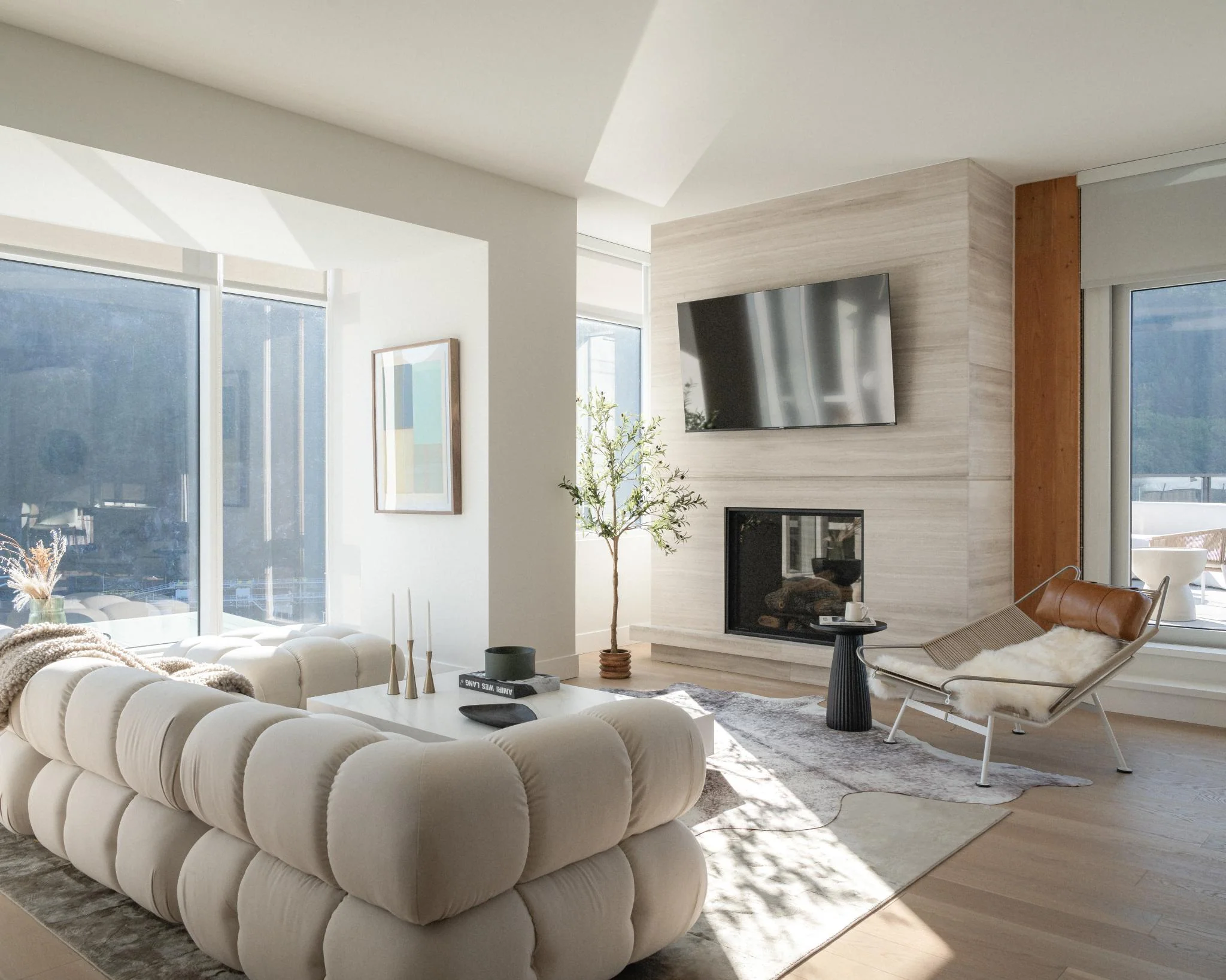Flag Halyard Chair and Ottoman - Image 5