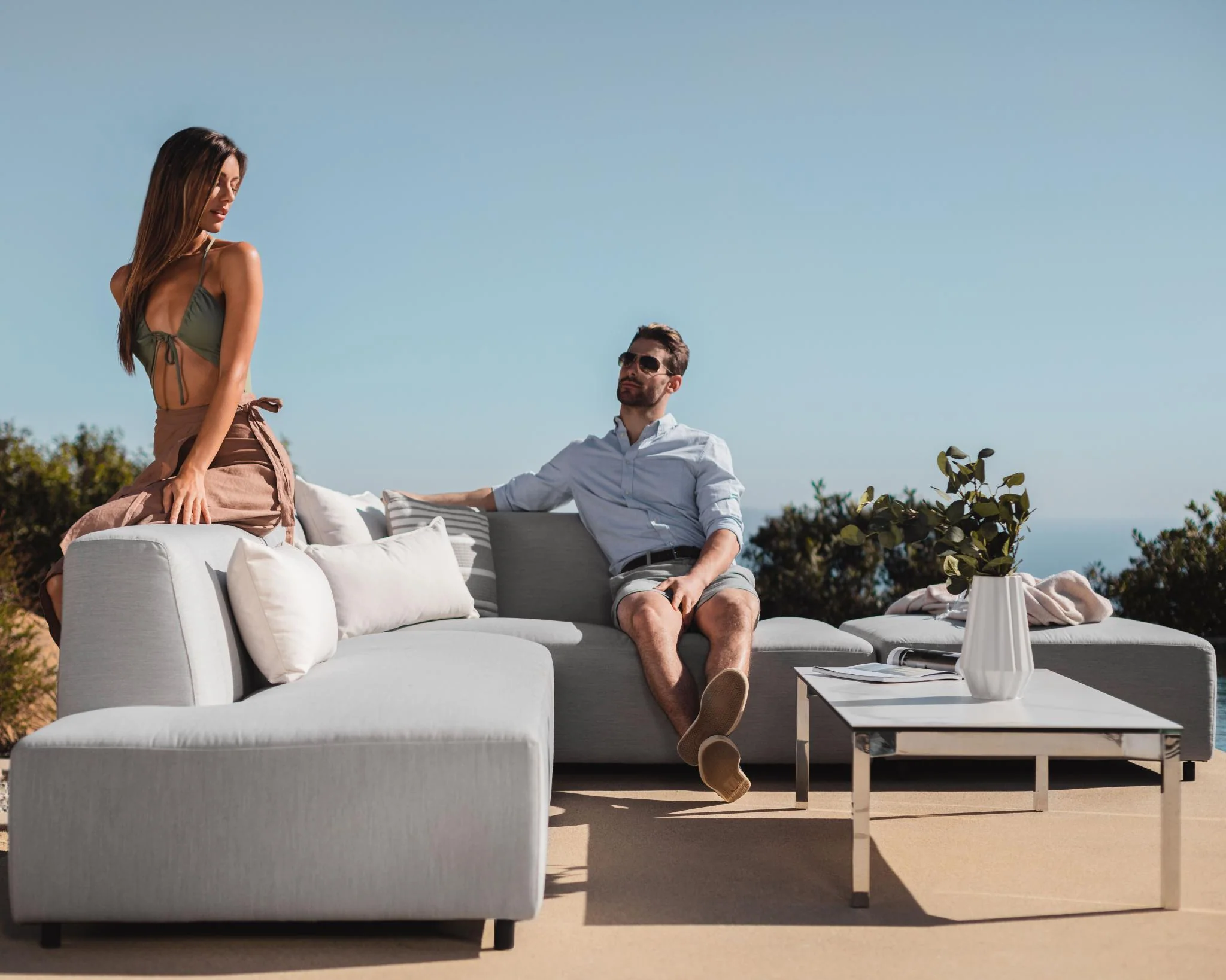 Mika Outdoor Ottoman - Image 6