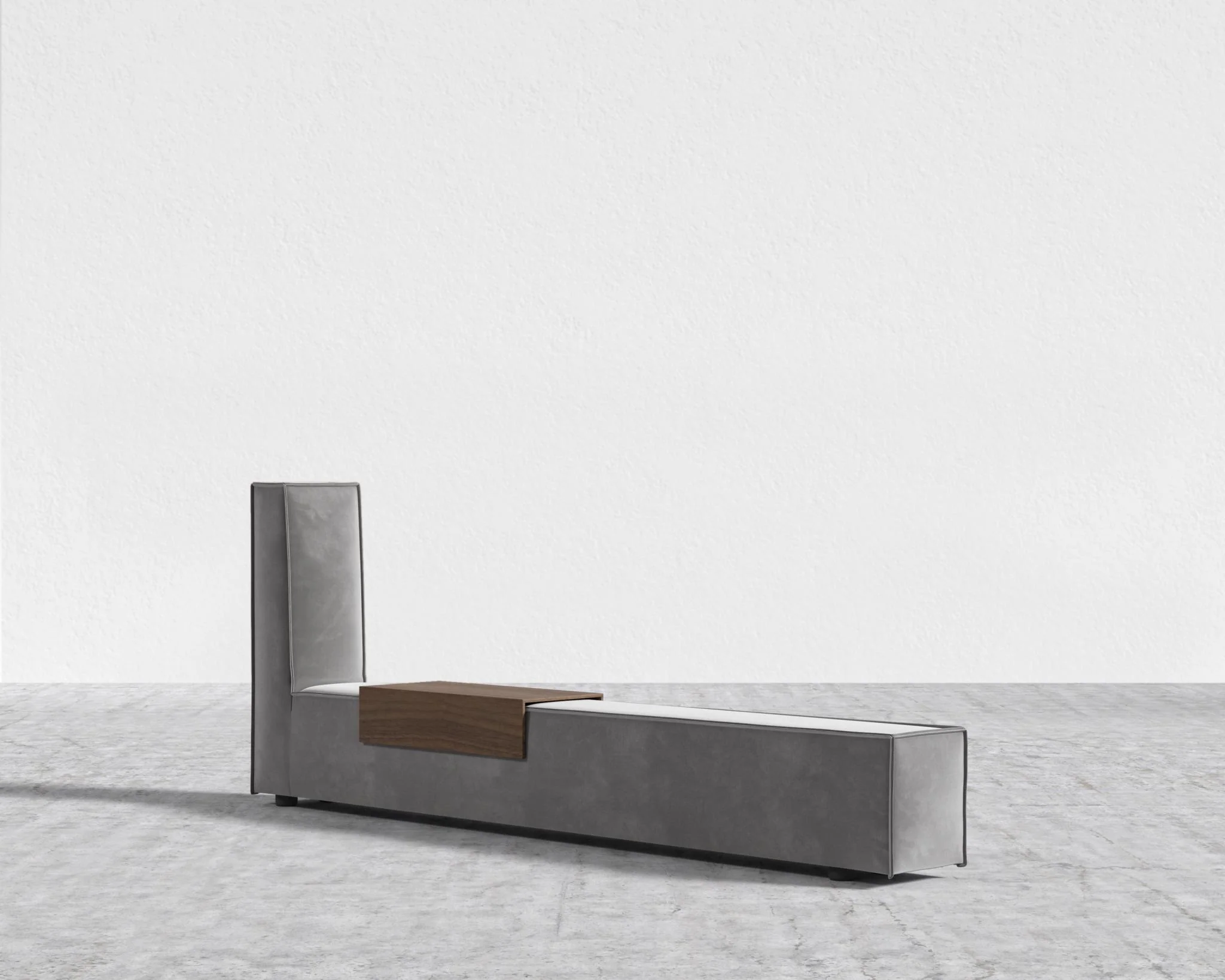 Porter Bed - Extension with Walnut Side Table - Image 21