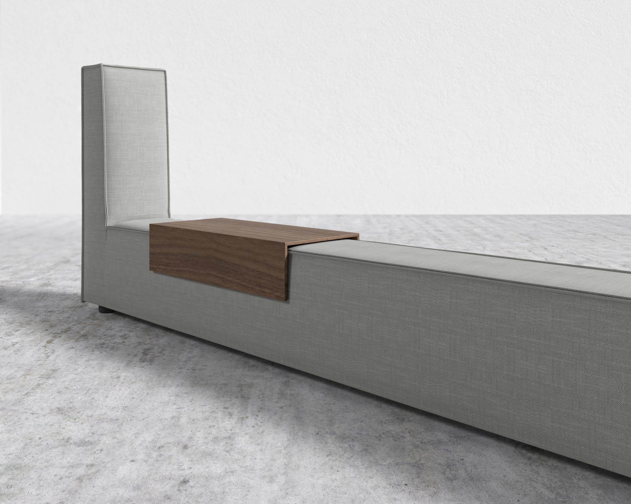Porter Bed - Extension with Walnut Side Table - Image 35