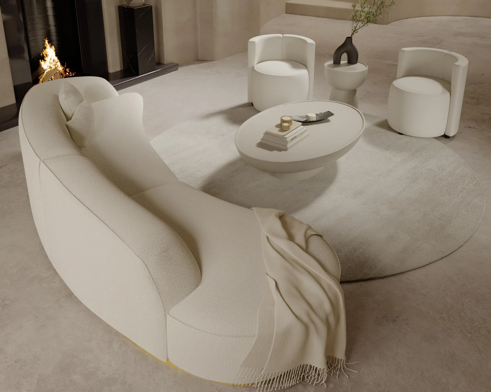 Reya Curved Sectional - Image 5