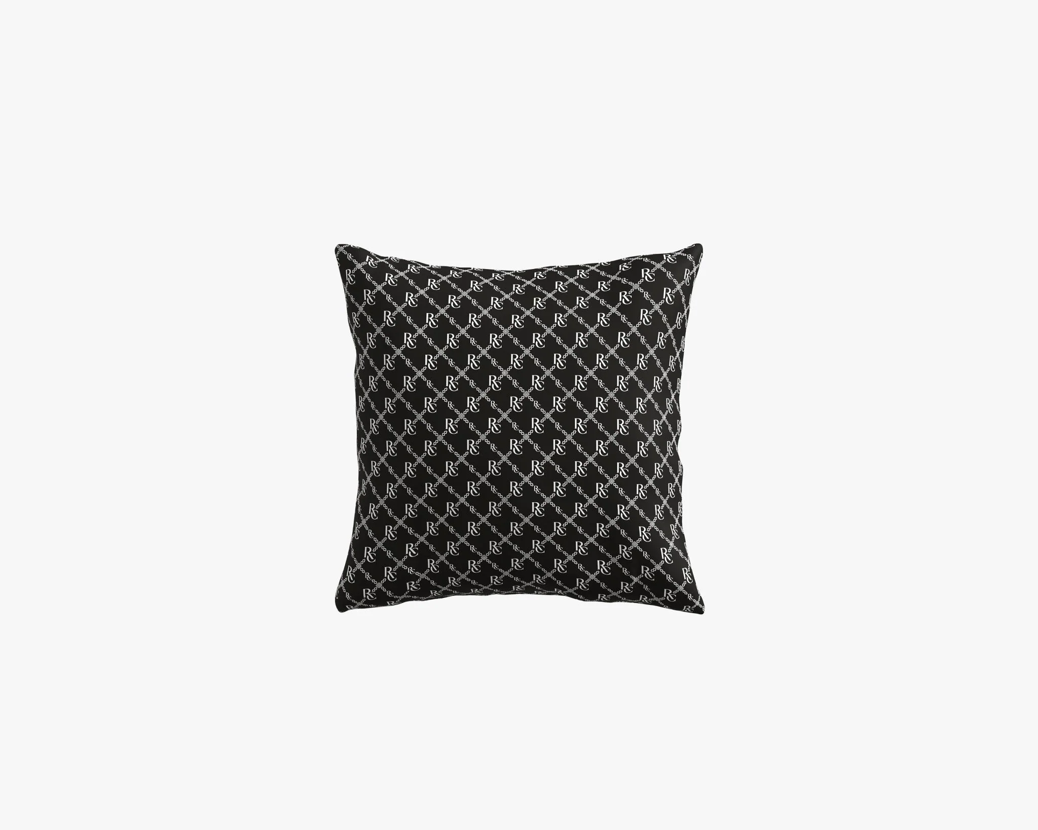Square Outdoor Pillow - Monogram Pattern - Image 4