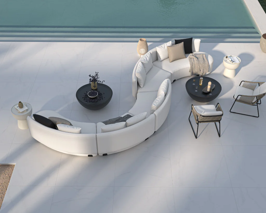 Tano Outdoor Curved S-Shape Modular Sectional - Image 14