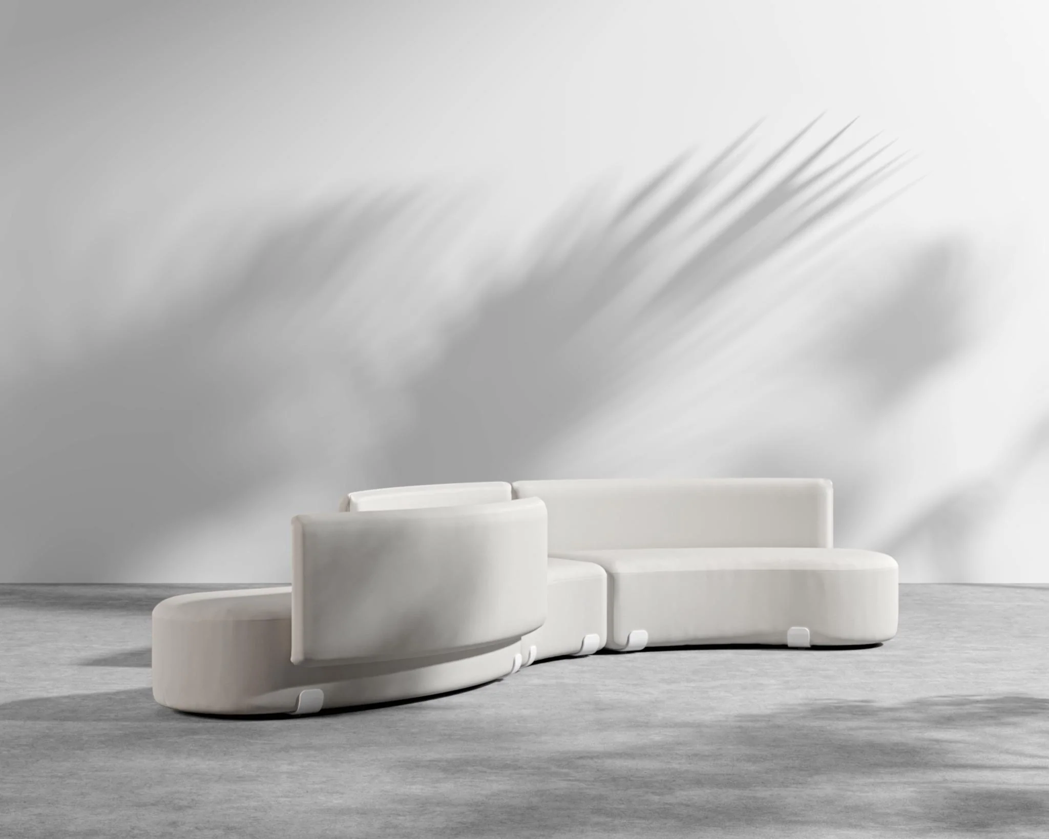 Tano Outdoor Curved S-Shape Modular Sectional - Image 16
