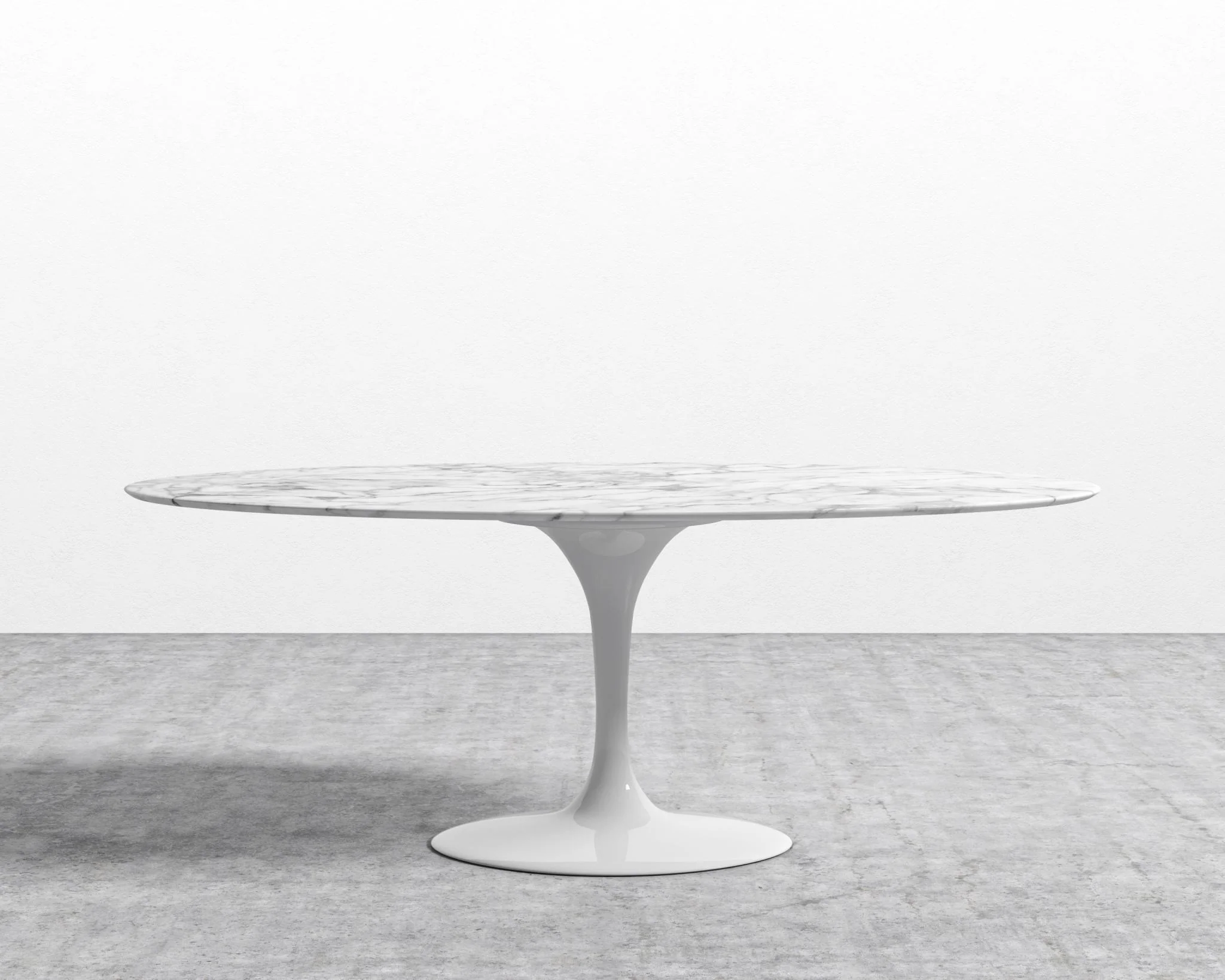 Tulip Table Oval - Carrara - Image 3