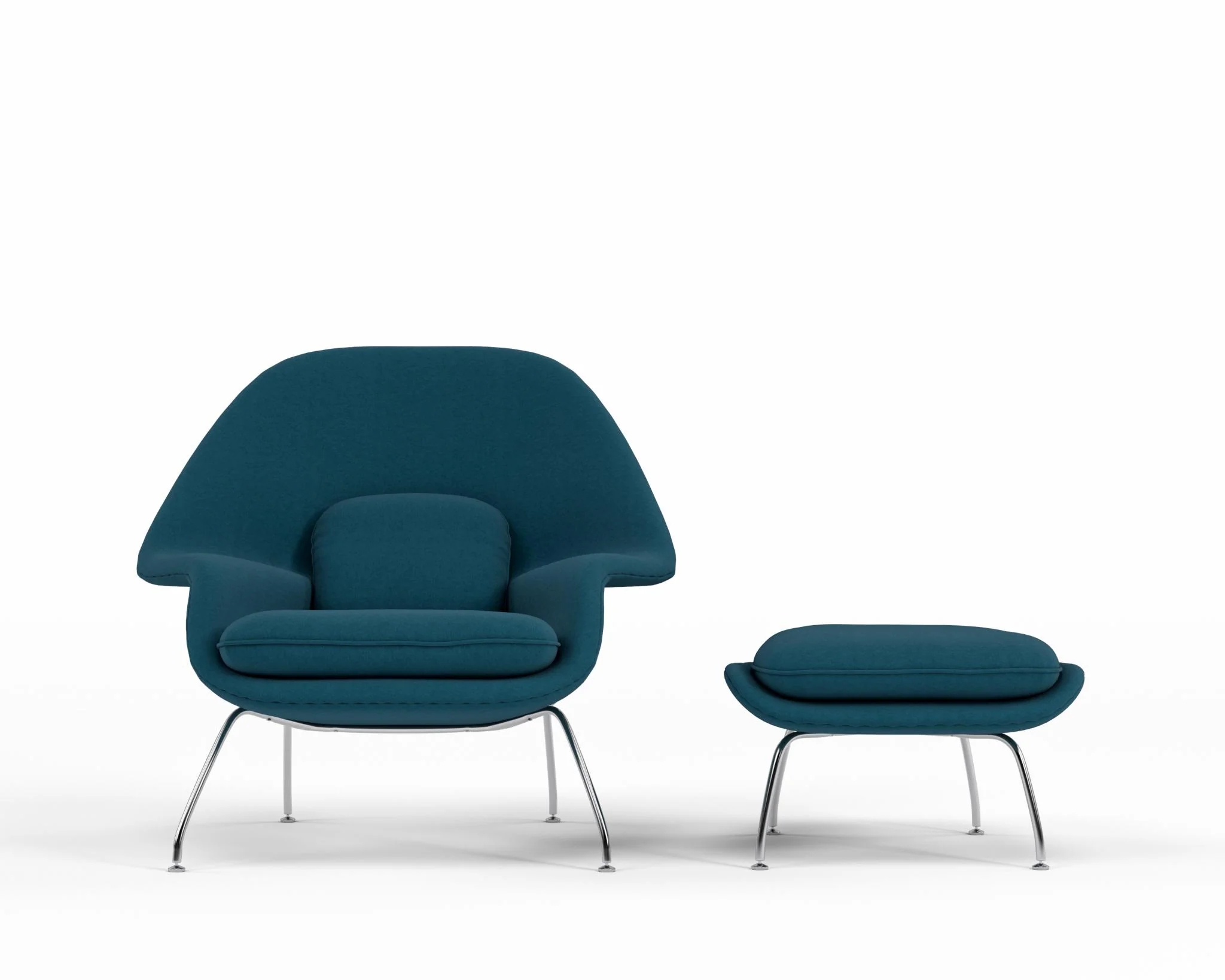 Womb Chair and Ottoman - Image 10