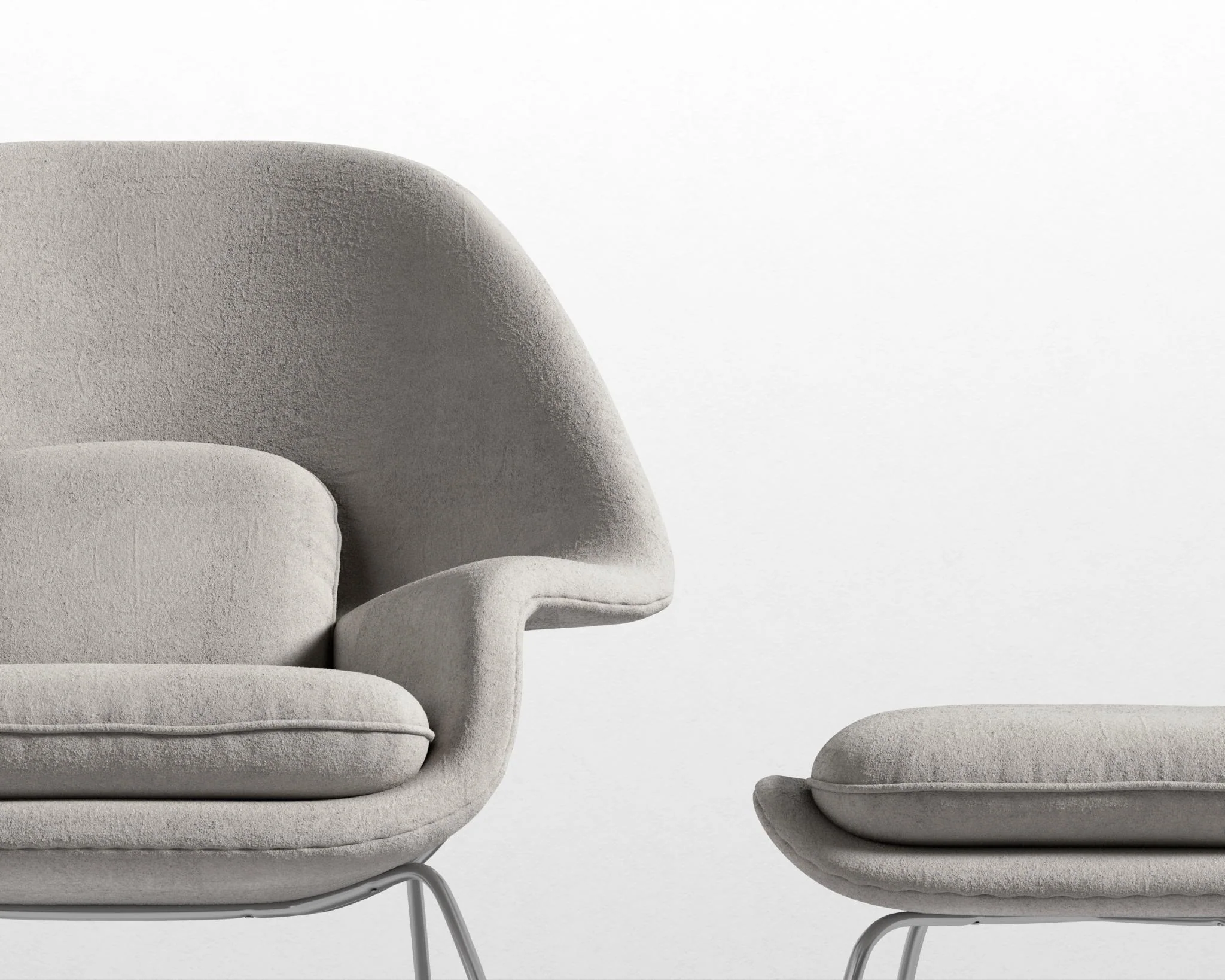 Womb Chair and Ottoman - Image 23