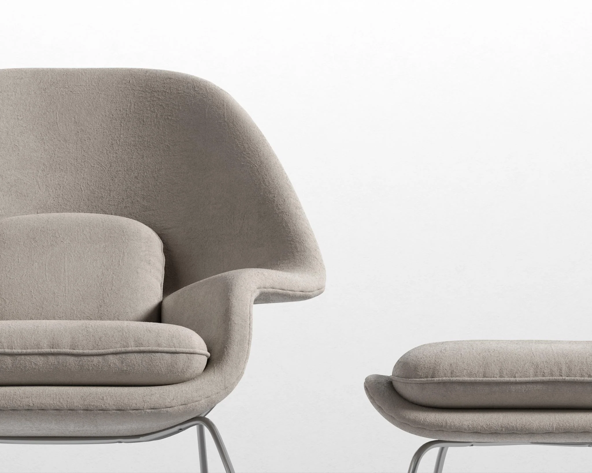 Womb Chair and Ottoman - Image 27