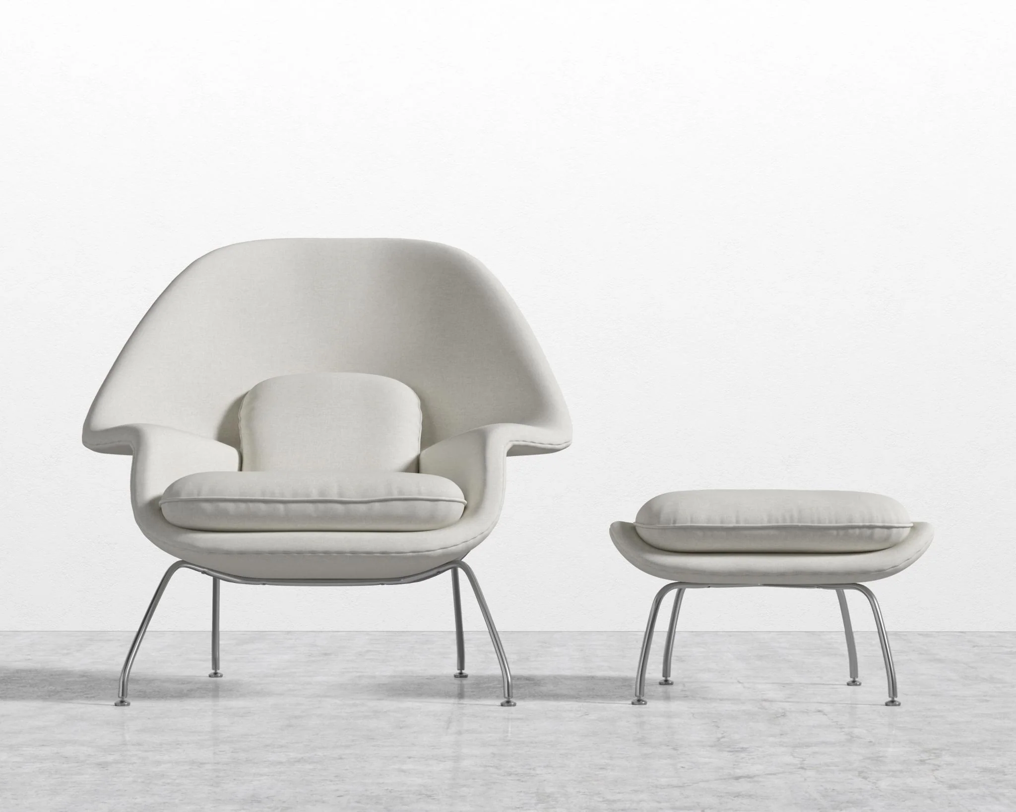 Womb Chair and Ottoman - Image 36