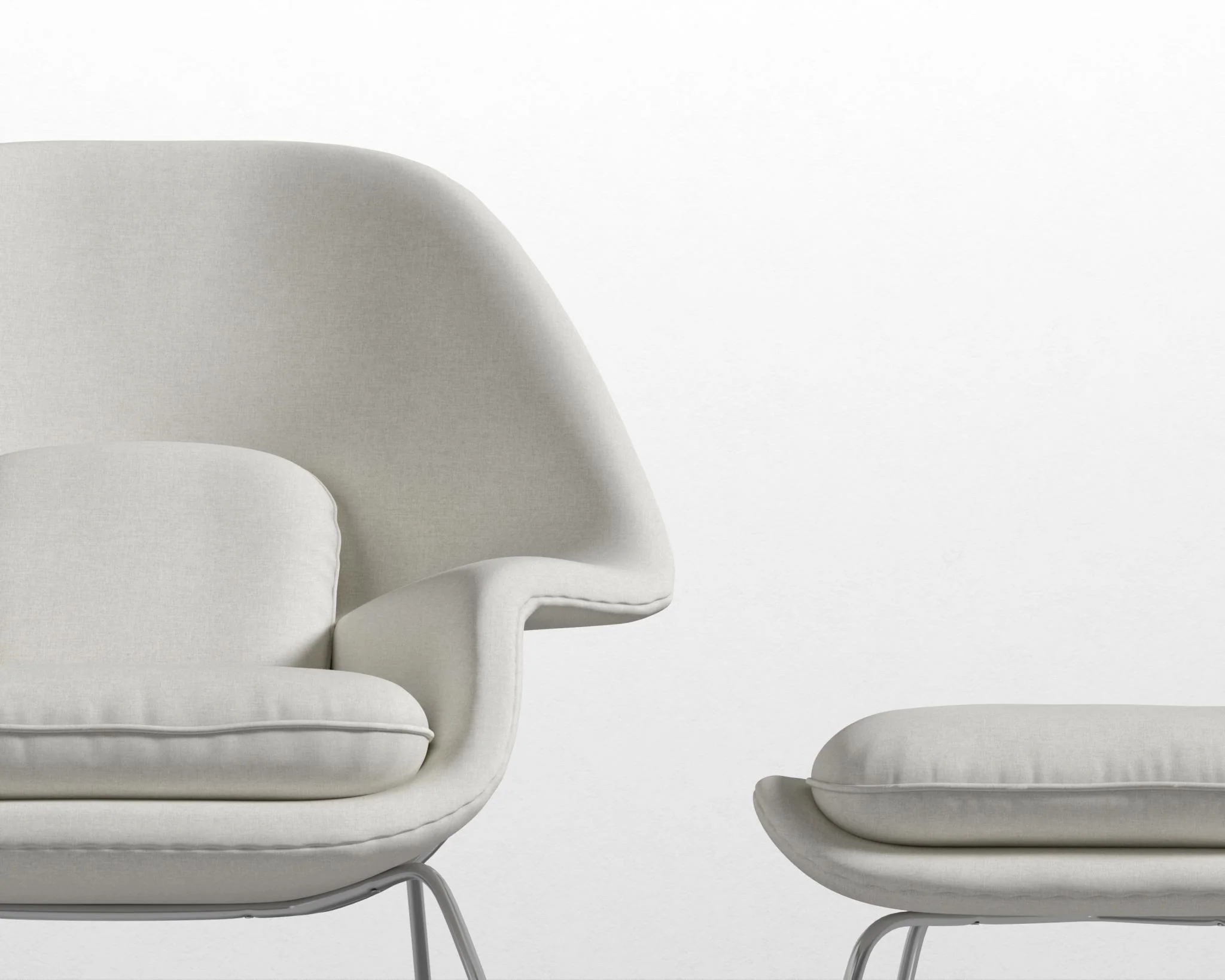 Womb Chair and Ottoman - Image 39