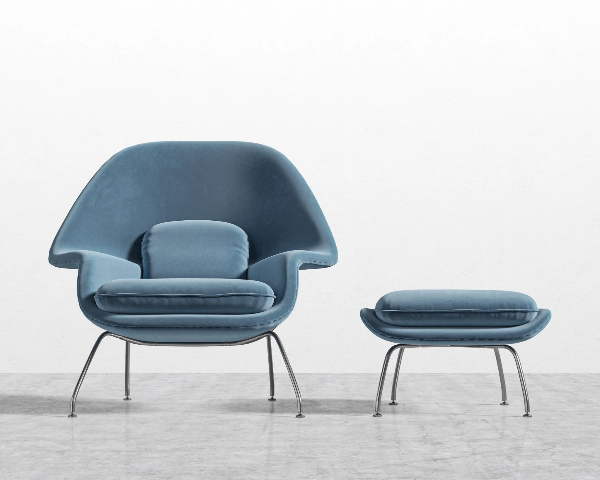 Womb Chair and Ottoman - Image 40