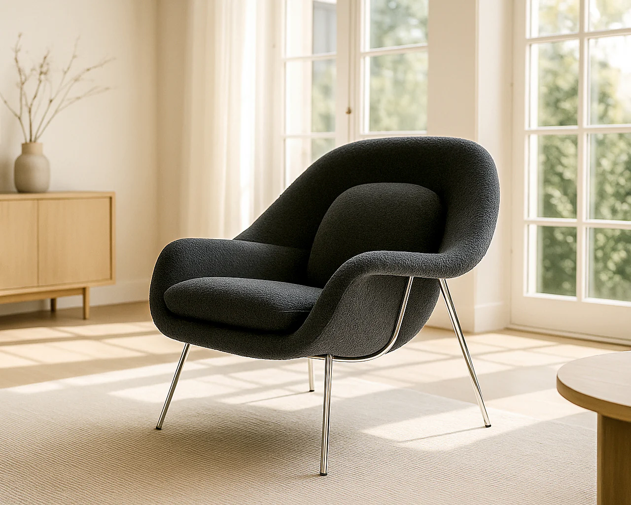 Womb Chair and Ottoman - Image 8
